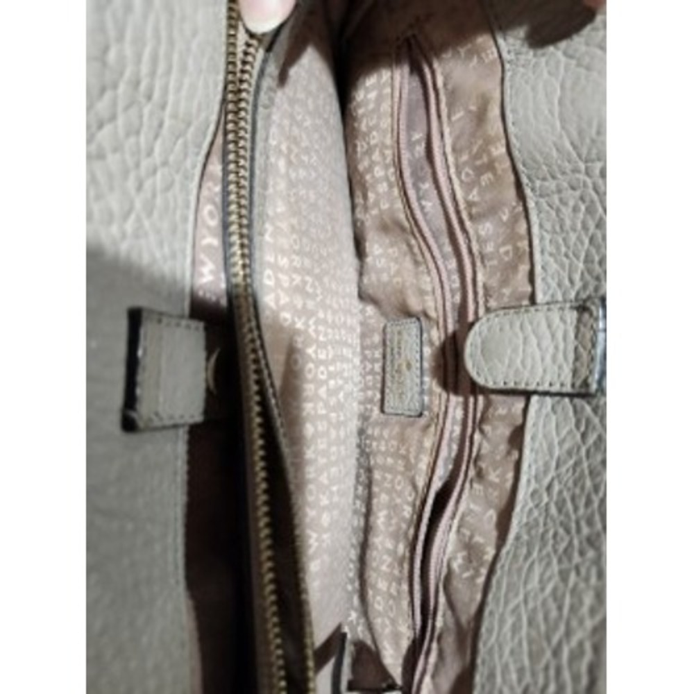 Kate Spade New York Perri Lane Handbag Pebble Leather Taupe Laser Cut Tote - Picture 9 of 10